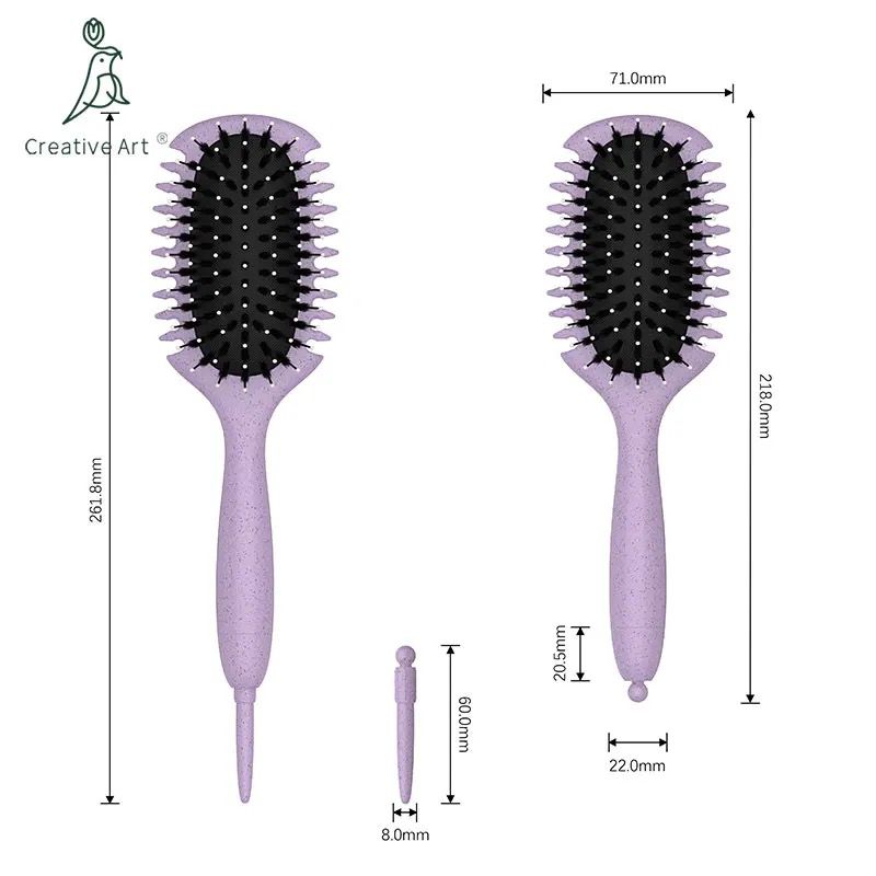 Curly hair styling brush