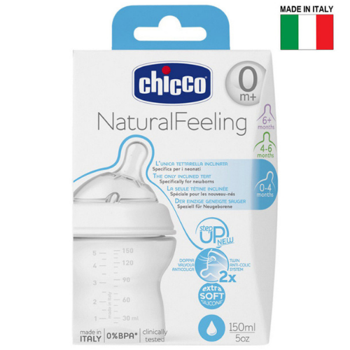 Chicco - Natural Feeling 0M+ 150Ml Regular Flow